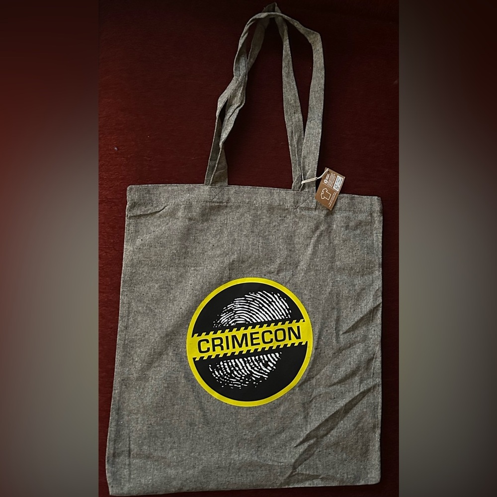 🕵️ CrimeCon 2025 Denver Tote Bag NWT – True Crime Fans Unite 🖤